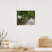 ～の町の近くの田舎の未舗装の田舎道 ポスター (キッチン)