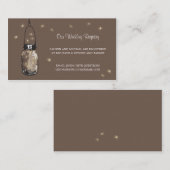の登結婚録カードMason Jar & Fireflies エンクロージャーカード (正面/裏面)