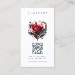 の登結婚録心臓モダン形バラ 名刺