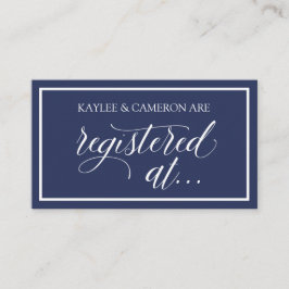 の登結婚録/カードに登録 – 海軍 エンクロージャーカード