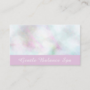 *~*の白いバラのピンクのパステル調のホリスティックな生命コーチ 名刺