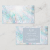 *~*の白いレースの曼荼羅の黄色の青いピンクのパステル 名刺 (正面/裏面)