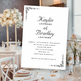 の白い結婚ミニマルなコーナーが飾られる 招待状