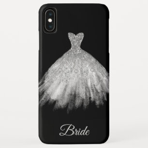 *~*の白人の花嫁衣装のグリッターの花嫁 iPhone XS MAXケース