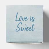 の白結婚リボンハート優先ボックス フェイバーボックス (上部)