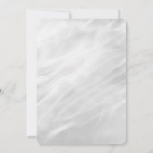 の白結婚大理石抽象芸術 招待状 (裏面)