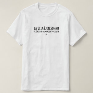 ~の皮肉な冗談イタリアン Tシャツ
