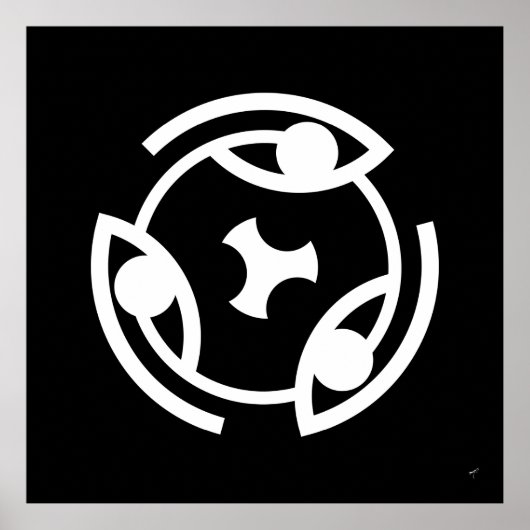 ...の目円形字形 – ポスター (正面)