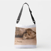 ～の眠そうな表情 クロスボディバッグ (正面)