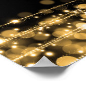 の着座結婚表パーティーが金ゴールドを輝かす ポスター (角)