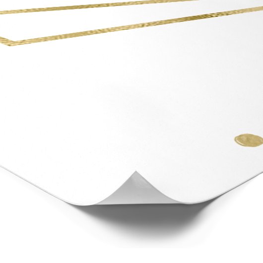 の着座計結婚画の幾何学的赤面フローラ ポスター (角)