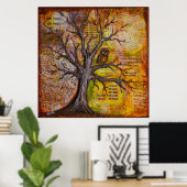 の知恵前向き考え ポスター (ホームオフィス)