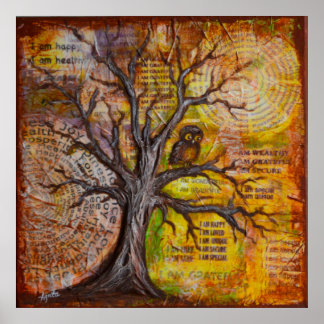 の知恵前向き考え ポスター