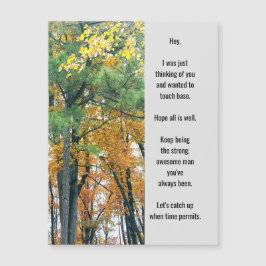 の磁気考えグリーティングカード