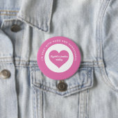 の社会的結婚分散ピンクのハート色コード 缶バッジ (インサイチュ)