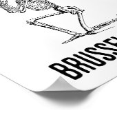 の祈ためのブルッセルスプラウトおもしろいイースタースケレ ポスター (角)