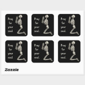 の祈スケルトンのシール スクエアシール (シート)