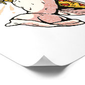 の祈ピザの手 – この食べ物を主に感謝 ポスター (角)