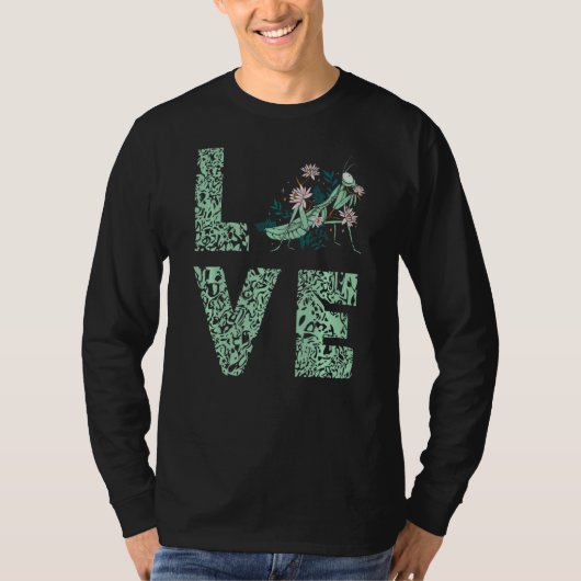 の祈マンチグリーンヒョウ愛昆虫のバグ Tシャツ (正面)