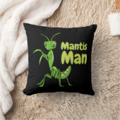 の祈マンチスマングリーンガーデン昆虫 クッション (ブランケット)