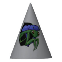 の祈マンティスが穴から覗いている