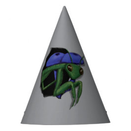 の祈マンティスが穴から覗いている パーティーハット