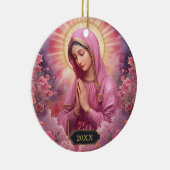 の祈ヴァージンメアリークリスマスオーナメント セラミックオーナメント (右)