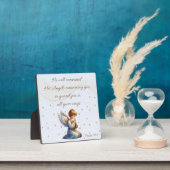 の祈天使と詩編91:11 フォトプラーク (インサイチュ)