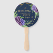 の祈女性（ミッドナイトブルー） ハンドファン (正面)