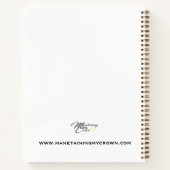 の祈母のエレガント懸命カバージャーナル ノートブック (裏面)