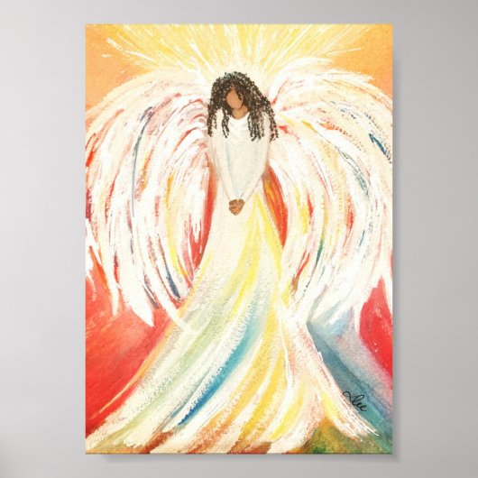 の祈Angel Premium Canvas Poster (5 x 7) ポスター (正面)