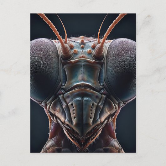 の祈Mantisクローズアップマクロ ポストカード (正面)