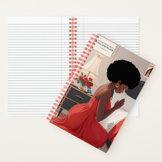 の祈Mother 5.5インチx 8.5インチスパイラル ノートブック (内側)