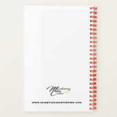 の祈Mother 5.5インチx 8.5インチスパイラル ノートブック (裏面)