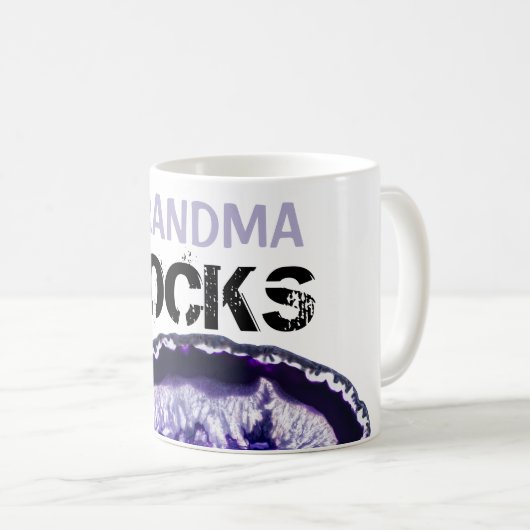 *~*の祖母の瑪瑙はLapidaryの石を揺すります コーヒーマグカップ (正面右)