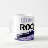 *~*の祖母の瑪瑙はLapidaryの石を揺すります コーヒーマグカップ (正面左)