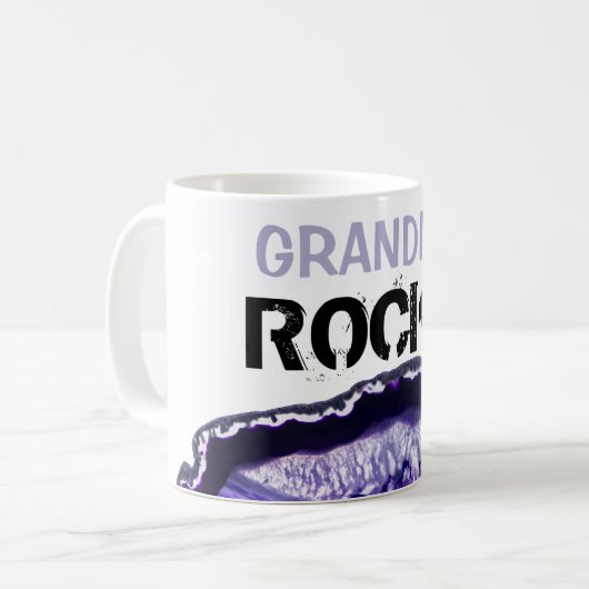 *~*の祖母の瑪瑙はLapidaryの石を揺すります コーヒーマグカップ (正面左)