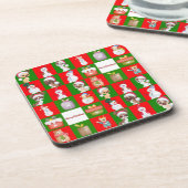 の祝クリスマスパターン コースター (左側)