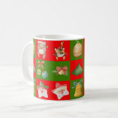 の祝クリスマスパターン コーヒーマグカップ (正面左)