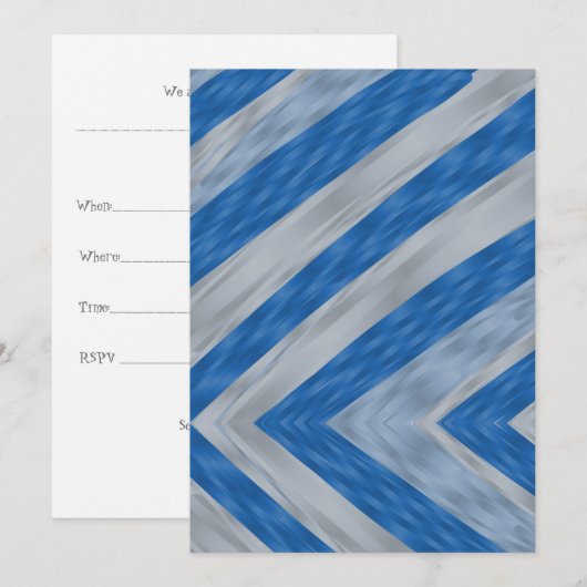 の祝パーティー 招待状 (正面/裏面)