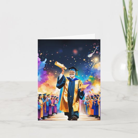 の祝マイルストーン:達成への応援 カード (正面)