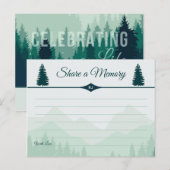の祝ライフグリーンフォレストパインズ共有メモリ インビテーションポストカード (正面/裏面)