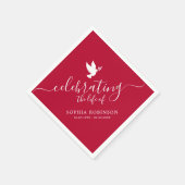 の祝人生のエレガント台本 スタンダードカクテルナプキン (角)