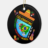 の祝伝統月 セラミックオーナメント (左)