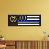 の祝勤続年パーソナライズされた警察 キャンバスプリント (インサイチュ (リビング))