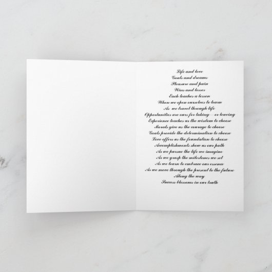 の祝卒業 カード (内部)