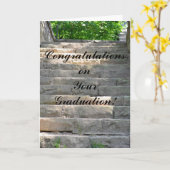 の祝卒業 カード (黄色い花)