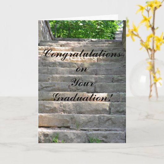 の祝卒業 カード (黄色い花)