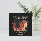 の祝国民女性史の月 招待状 (スタンド正面)