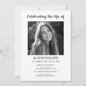 の祝生活招待状メモリアル・サービス 招待状 (正面)